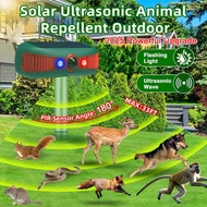 【2025 NEW】Ultrasonic Monkey Repellent PIR Sensor-Controlled Siren and Strobe Alarm System Solar Alat