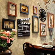 Polymers_2462Vintage photo wall in industrial style, combination picture frames for restaurant decor