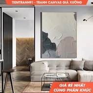 Wall painting, Neutral Textured Painting Original Beige Abstract Painting Gray 3D Texture Art Gray M