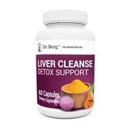 Dr. Berg's Liver Cleanse Detox & Repair Capsules, Liver Support Supplement w/ Milk Thistle,Turmeric,