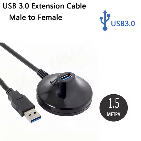 USB 3.0 Male to Female Extension Cable With Base USB Extension Cable With Base USB 3.0 Base Extensio
