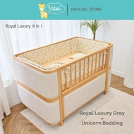 Idawin เตียงนอนเด็ก รุ่น Royal Luxury 9 In 1 Bed เตียงเด็กใช้ได้ตั้งแต่แรกเกิดถึง18 ปี
