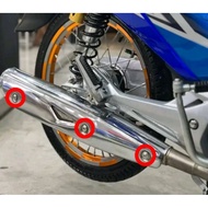 Kharisma Supra Titanium GR5 Exhaust Shield Bolts, 3 bolts