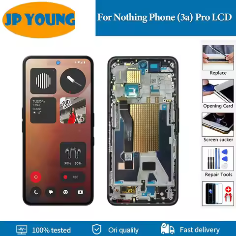 Original 6.77" For Nothing Phone (3a) Pro LCD Display Touch Screen For Nothing Phone 3a Pro A059P LC