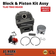 Cylinder Block TL43 TB43 TU43 BG430 SR430 SS650 Heavy Duty Mesin Rumput Cylinder Piston kit OGAWA