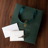 【加購品】檜木居品牌墨綠燙金手提紙袋&amp;迷你卡片