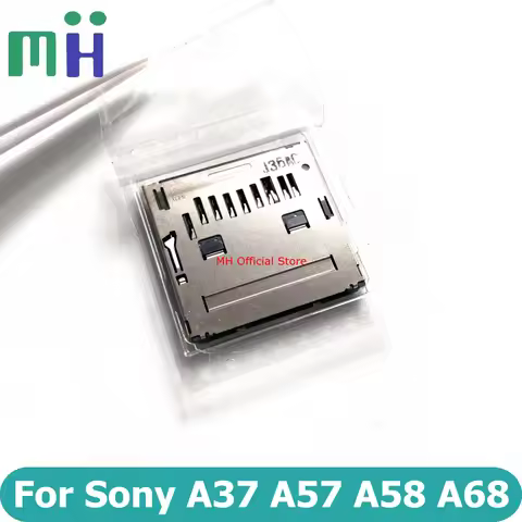 NEW For Sony A37 A57 A58 A68 SD Memory Card Reader Connector Slot Holder SLT-A37 SLT-A57 SLT-A58 SLT