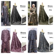 Bahan Kain Armani silk brown ecoprint Premium mewah / armany silk abstrak / kain silk meteran gamis 