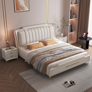 HDB Storage Bed Frame with Storage Drawers Bedframe Wooden Bed Queen King Bed Storage Bed Frame Leather Bed High Storage Double Light Luxury Technology Fabric Bed
