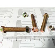 M10 x 60 Yellow Nut Bolt 14 Key Bolt/ 6cm Length M10x60 Nut and Bolt