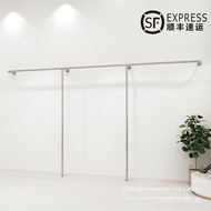 Pole Shelf Women's Clothing Store Brushed Silver Floor Clothes Stainless Steel Display Clothing Stor