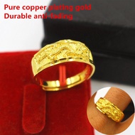 Vietnam Sand Gold Fesyen Ring 18K Gold Plated Fake Gold Copper Ring