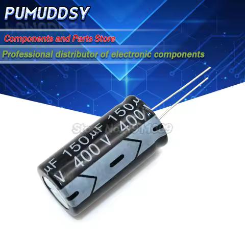 5PCS Higt quality 400V150UF 18*35mm 150UF 400V 18*35 Electrolytic capacitor