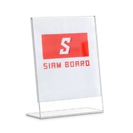 ป้ายอะคริลิค ตัวแอลตั้งโต๊ะ ขนาด A4 SIAM BOARD OFMS0355
