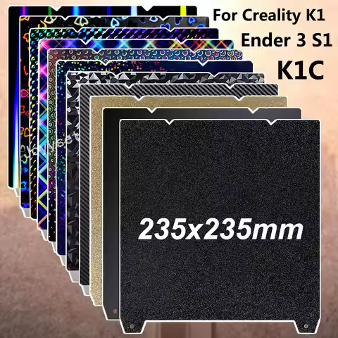 PEI Sheet for Ender 3 V3 SE/KE Build Plate K1C Black Smooth PEI PEO PET Double-sided Print Plate for