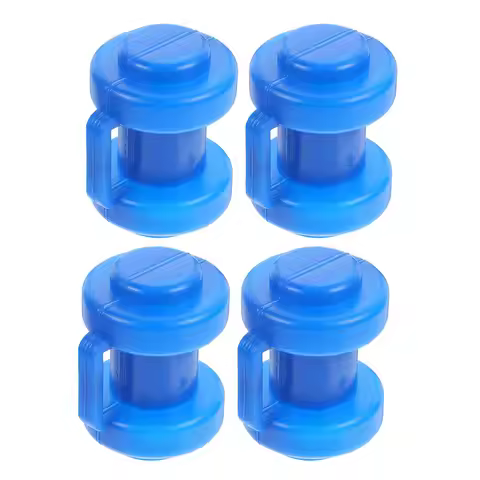 4Pcs Trampoline Tube Caps Plastic Pole Top Covers Universal Fit for Enclosure Systems Quick Install 