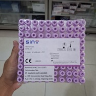 UNGU SINY EDTA K3 0.5 Blood Tube PurpleML / Blood Collection Tube Purple Cap – ED 2028 – Price Per P