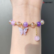 ️ Butterfly Pebble Bracelet Best Friend Bracelet Crystal Bead Bracelet-Ch