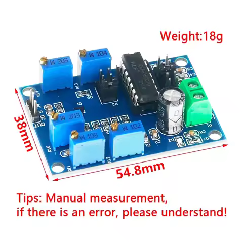 ICL8038 Signal Generator Module Triangular Rectangular Sine Wave Generator Medium Low Frequency 10Hz