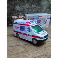 Best selling educational toy aak ambulance car with siren sound and ambulance lights SALE