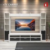 TV Cabinet with Shelf with Handleless Door Kabinet TV Rak TV Almari TV 65 inch TV Wall unit Televisy