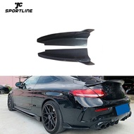 Carbon Fiber Rear Bumper splitter for Mercedes-Benz C Class A205 C205 Sport C43 AMG Sedan Coupe 2015