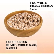 White chana 8mm Chole/ chickpeas/ Kabuli chana/ humos/ 1 kg