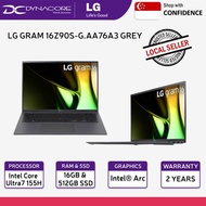 【Pre-Order】 LG GRAM 16Z90S-G.AA76A3 GREY (NEW 14th GEN INTEL ULTRA 7/16GB RAM/ 512GB SSD /16"WQXGA+ 
