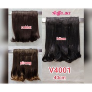 Get a 1 layer straight hair extensions 4 cm