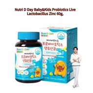 Nutri D Day Baby&amp;Kids Probiotics Live Lactobacillus Zinc 60g,/Defecation/Intestinal health/Lactobacillus/Children