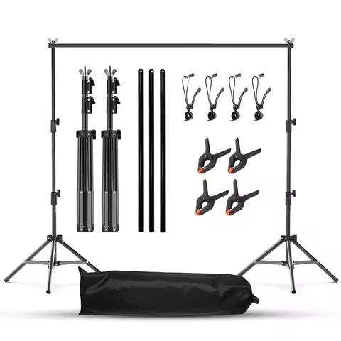 Photography Backdrop Stand Adjustable Photo Studio Video Background Support System 2MX3M 2.6MX3M Bac