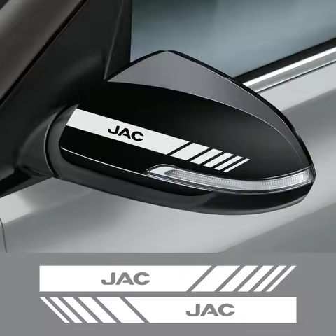 2PCS Car Rearview Mirror Stickers For JAC Refine J3 J2 S5 A5 J5 J6 J4 Vapour S2 T8 Auto Accessories 
