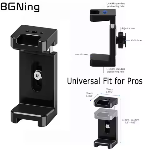 Universal Holder SSD Card Clamp Mount Power Bank Clip Cold Shoe Bracket for Samsung T5/T7/T9 SSD for