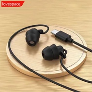 LOVESPACE Silicone In-ear 3.5mm Jack Wired Earphones Handsfree Sleep Headphones With Cable Earbuds I