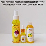 PROMO !!!PAKET SAFFRON GLOWING 3 in 1 / saffron glowing / saffron glowing serum / saffron glowing fa
