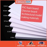 PVC Form Board Chevron Board for Architectural model making materials (20 x 30 cm)