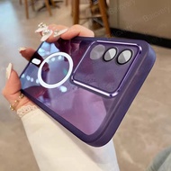 OPPO A3 Pro 5G CPH2665 Casing Magnetic Wireless Charging Cover Camera Lens Protection Case