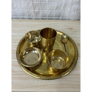 BR81- Lovely Brass Plate - 6 Pcs set
