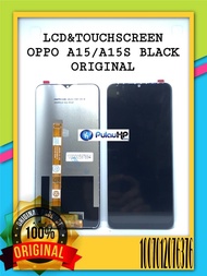 LCD TOUCHSCREEN OPPO A15/A15S BLACK ORI