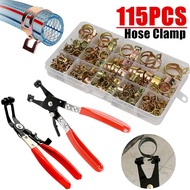 115pcs hose clip hose clamp spring clip paip klip pipe clamp set box