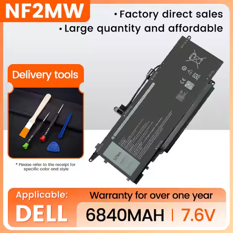 New NF2MW Laptop Battery For Dell Latitude 7400 2-in-1 9410 2-in-1 Serie 02K0CK 0C76H7 0CHWV6 11P1P