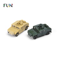 Lejia US Army Hummer Military Vehicle 2 Colors Set 1: 72 Assembled 4D Military Model DIY Scene Assem