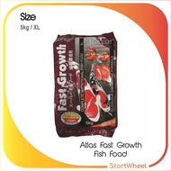 Atlas Fish Food Fast Growth Floating Pellets 5KG / Makanan Ikan Koi / Koi Fish Pellet