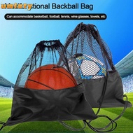 UMISTY Ball Storage Backpack, Black  Basketball Cover Mesh Bag, Ball Carrying Portable Basketball Ba