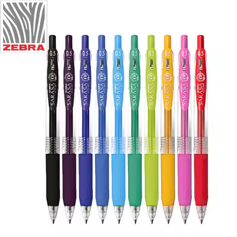Zebra SARASA JJ15 Gel Pens 4pcs/lot Push Clip Color Gel Ink Pen Signing Pen For Office & School Supp