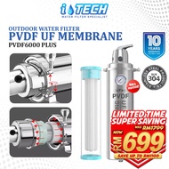 I-TECH PVDF 6000Plus Membrane Stainless Steel Water Filter 0.01 Micron Whole House Filter System PVD