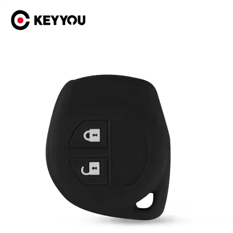 KEYYOU 2 Buttons Silicone Car Key Case Cover For Suzuki Amagatarai Grand Vitara Swift Ignis SX4 Lian