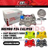 BREMBO P34 CALIPER PUMP SIAP BRACKET DEPAN BELAKANG FRONT REAR 2POT Y15ZR LC5S LC4S Y125ZR RS150 WAV