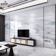 PET Wall Painting Slate Integrated TV Bamboo Wood Fiber New Wall Board Movie Wall Imitation Carbon C