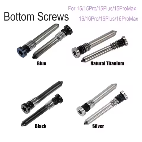 200Pcs Bottom Pentalobe Screws for iPhone 16 Pro Max 15 Pro Max 14 13 12 Mini 11 Pro X Xs Max Dock C